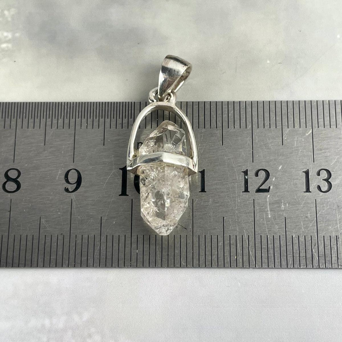 Double Terminated Raw Quartz Pendant