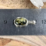Green Baltic Amber In Sterling Silver