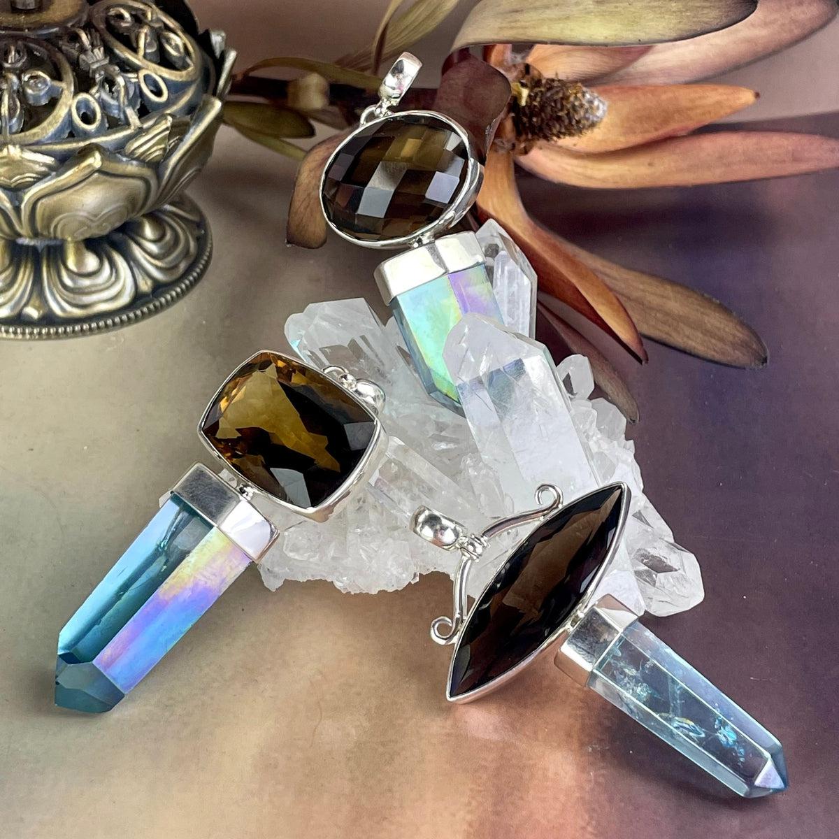 Smokey Citrine Crystal Pendant