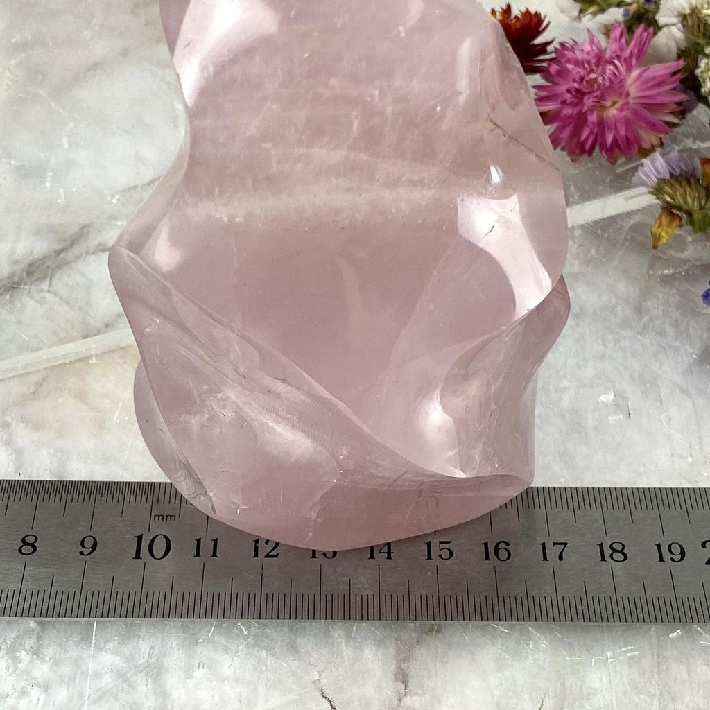 Rose Quartz Crystal Flames 12cm - 19cm