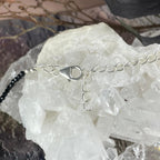 Black Tourmaline Faceted 2mm Bead Necklace
