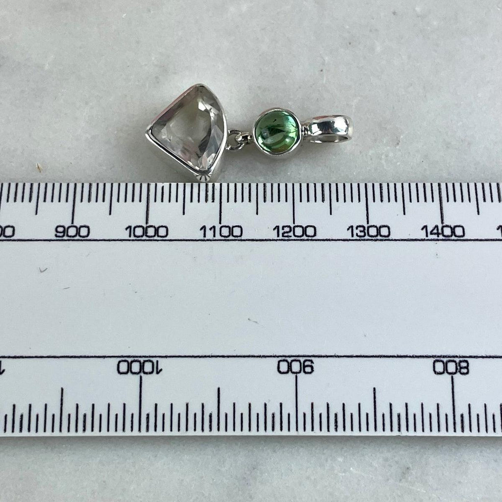Tourmaline And Quartz Pendant