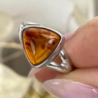 Sterling Silver Triangle Ring