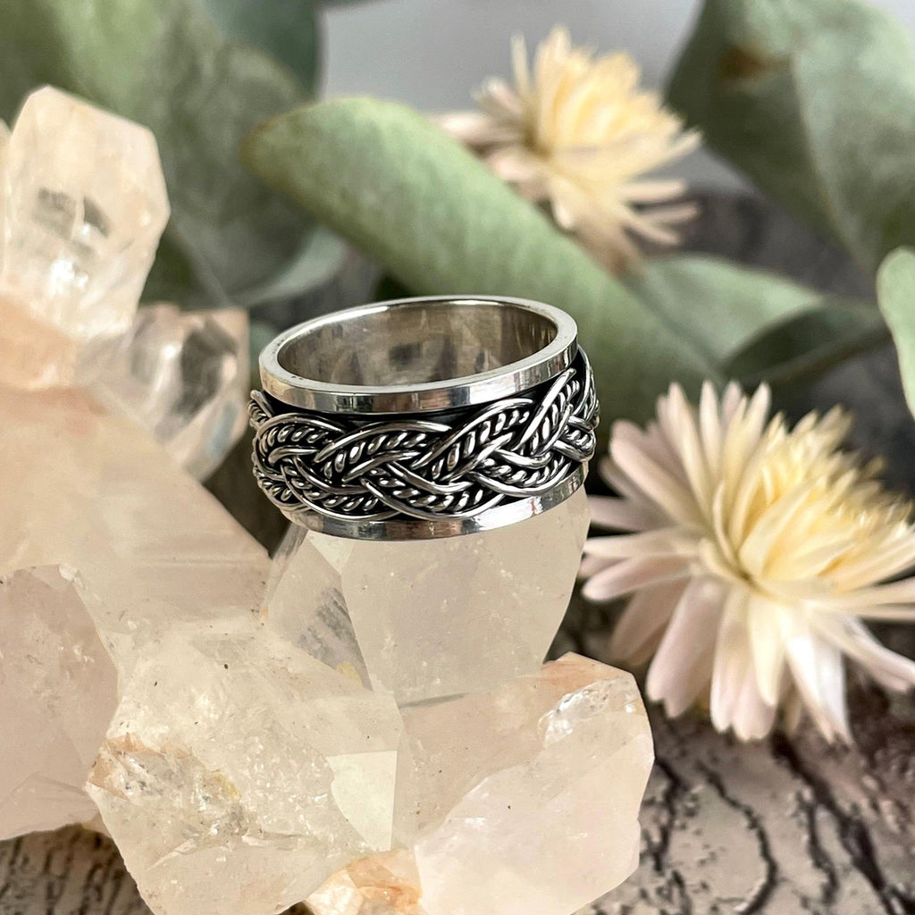Thick Band Spinner Ring