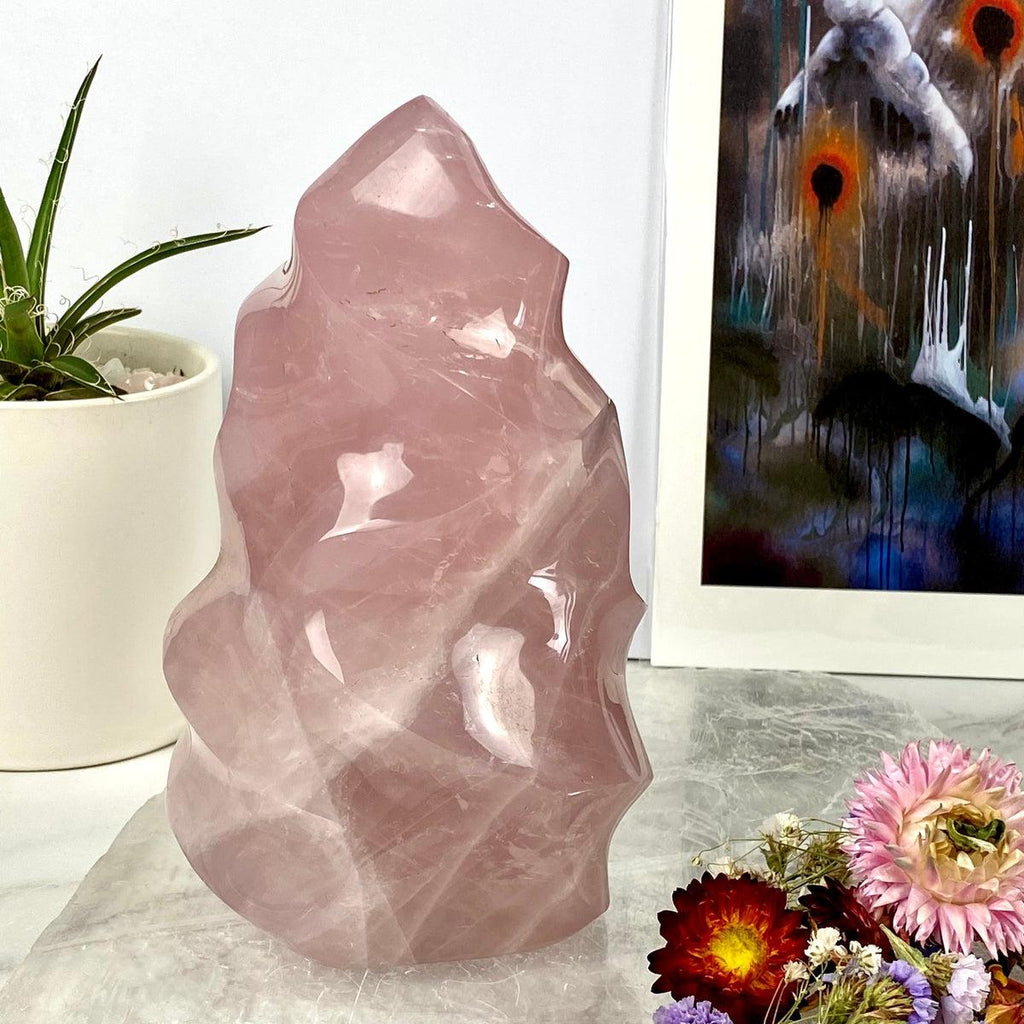 Rose Quartz Statue