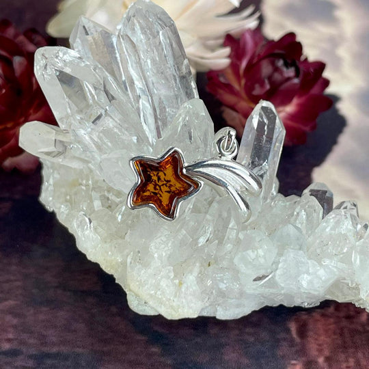 Baltic Amber Shooting Star Pendant