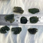 Authentic Moldavite Raw Pieces 2.6g-3.4g