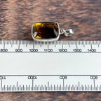 Citrine Emerald Cut Pendant