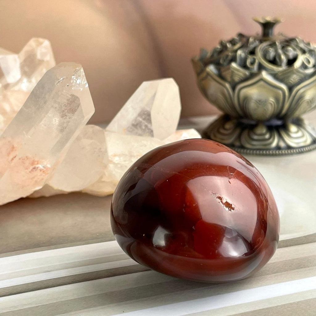 Carnelian Palm Stone