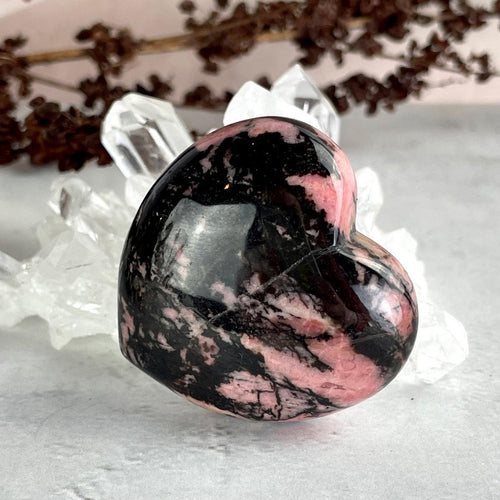 Rhodonite Crystal Carving