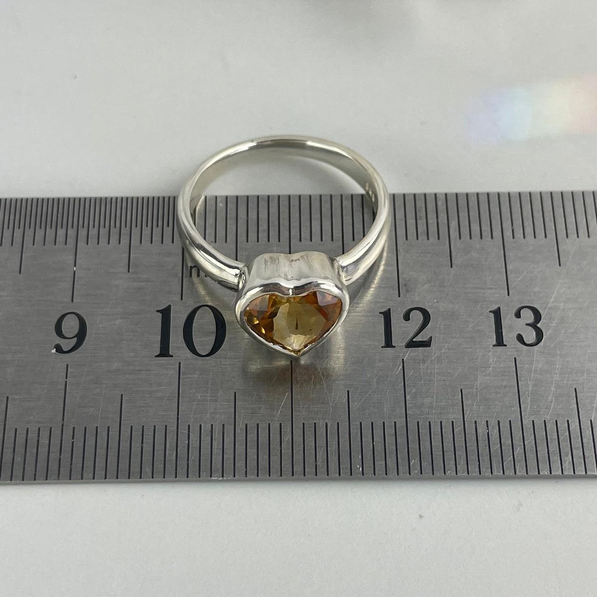 Crystal Heart Ring