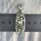 Pyrite Elongated Oval Pendant