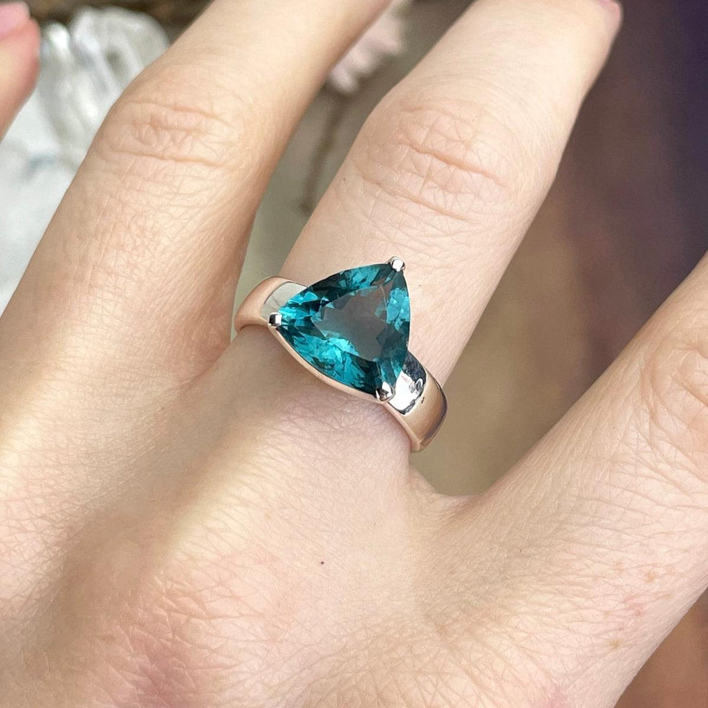 Triangle Fluorite Ring