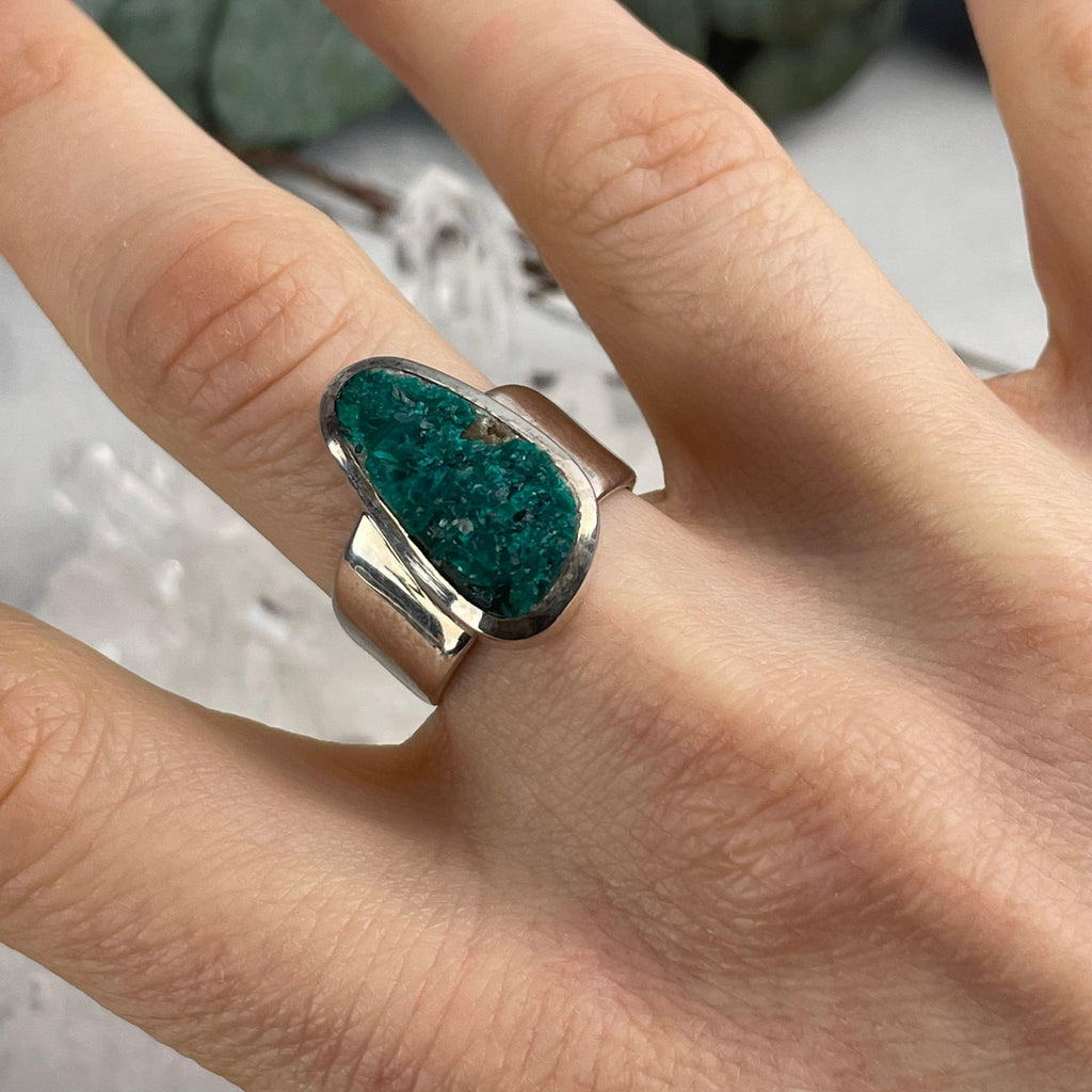 Bright Green Crystal Ring