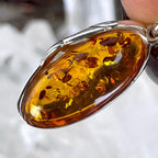 Baltic Amber Fine Silver Pendant