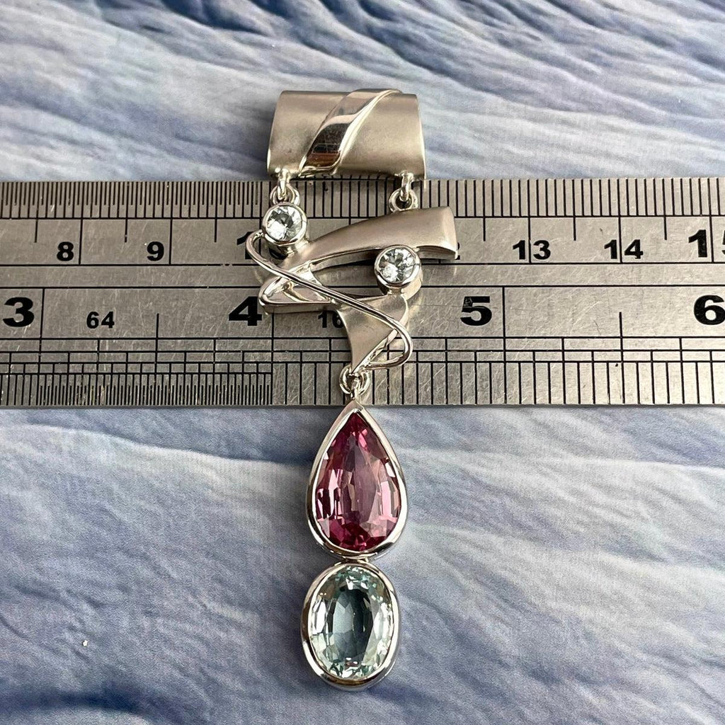 Pink Tourmaline Handmade Pendant