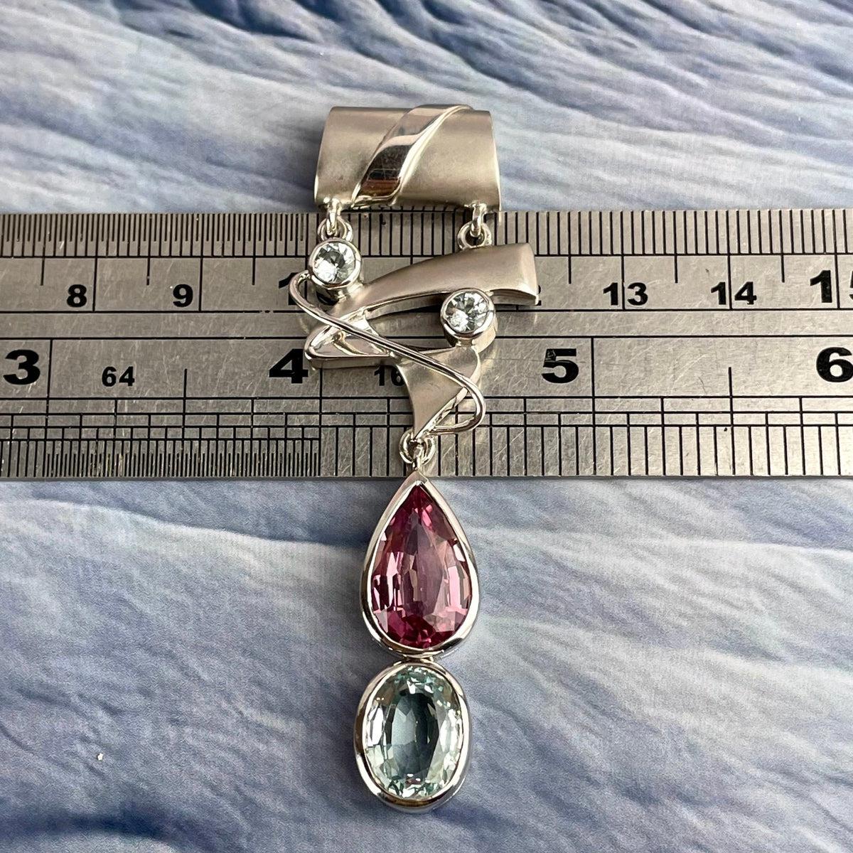 Pink Tourmaline Handmade Pendant