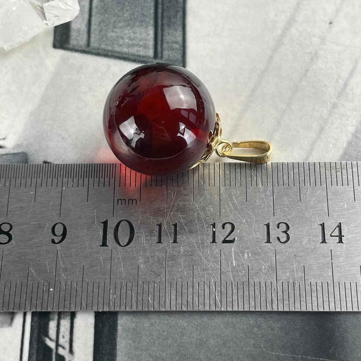 Amber Orb Pendant