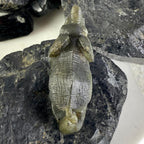 Labradorite Elephant Hand Carved Statue