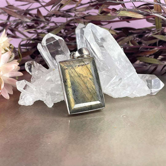 Labradorite Rectangle Pendant