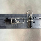 Smokey Quartz Double Point Earrings