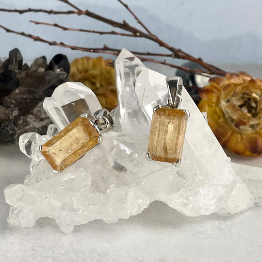 Imperial Topaz Emerald Cut Pendant