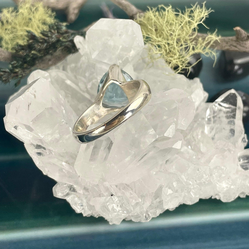 Triangle Shape Crystal Ring