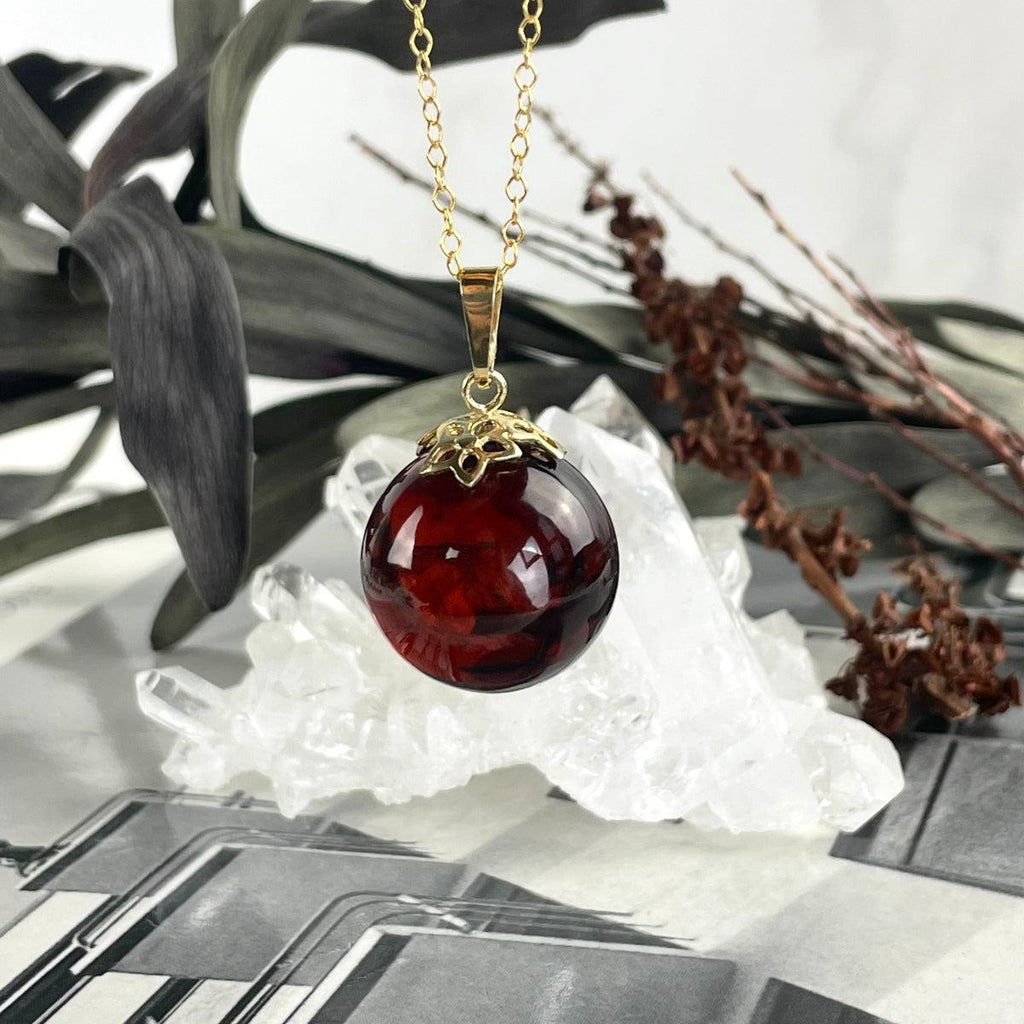 Certified Amber Ball Necklace