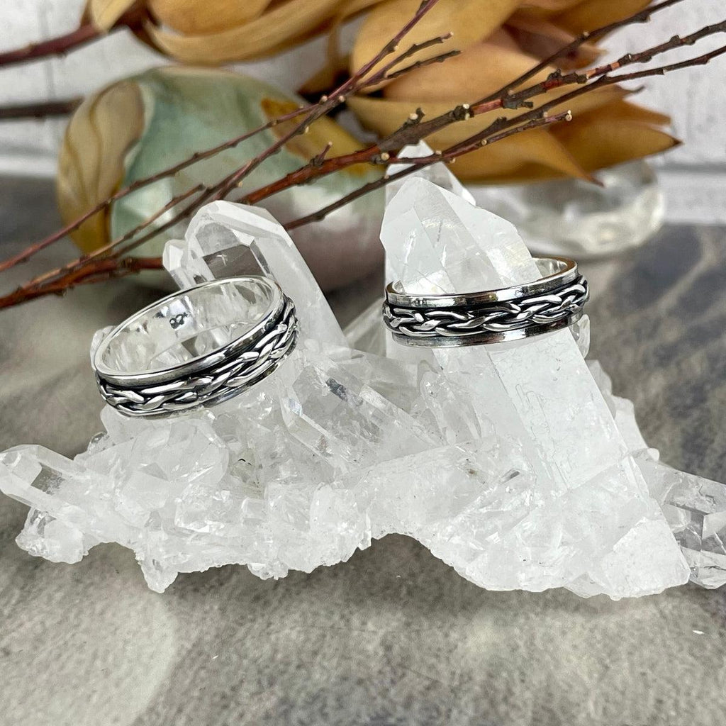 Braided Band Spinner Ring