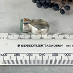 Blue Beryl Crystal Ring
