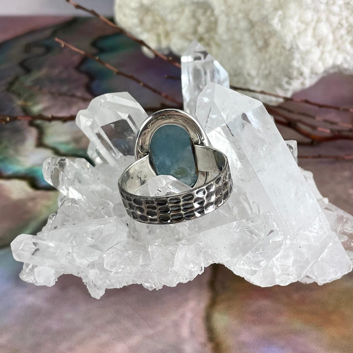 Sterling Silver Aquamarine Ring