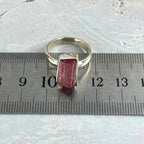 Pink Crystal Bar Ring