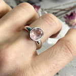 Pink Stone Engagement Ring