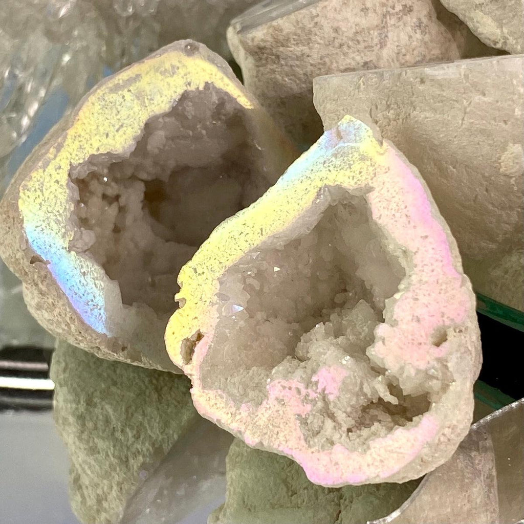 Angel Aura Quartz Geodes
