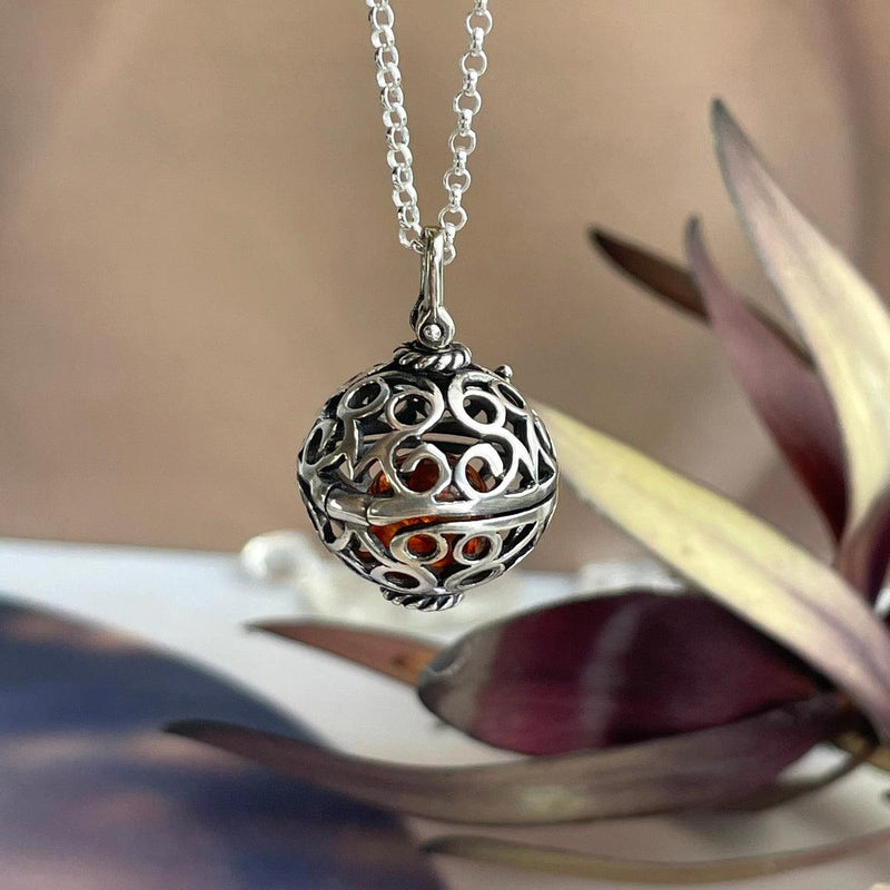 Sterling Silver Cage Pendant