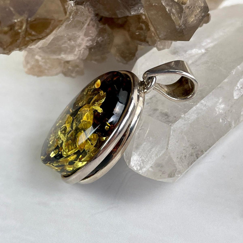 Natural Baltic Amber Fossil Pendant