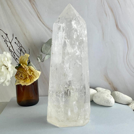 Clear Quartz Crystal Point 24.5cm