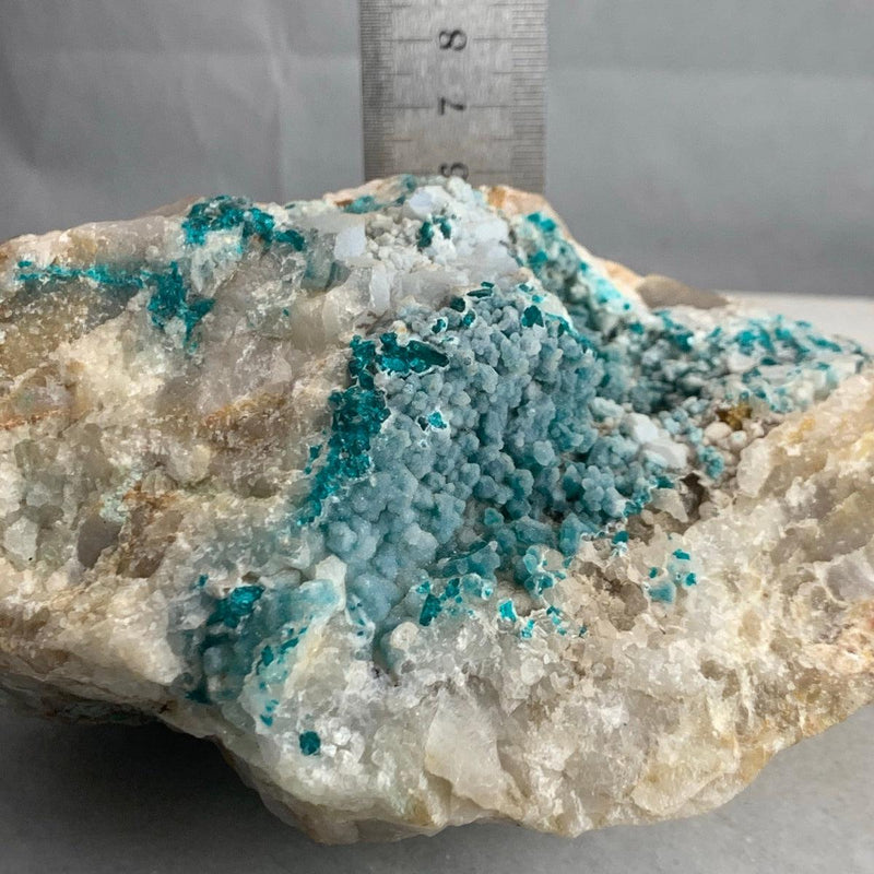 Dioptase with Druzy Natural Raw Crystal
