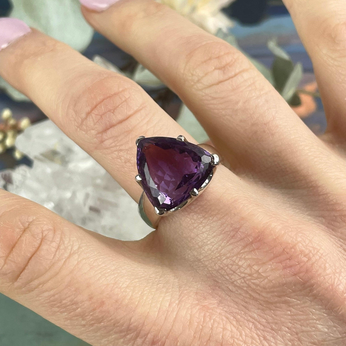 Sterling Silver Amethyst Ring