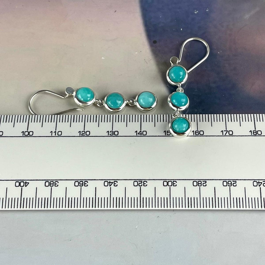 Sterling Silver Amazonite Earrings