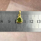 Peridot Triangle Pendant