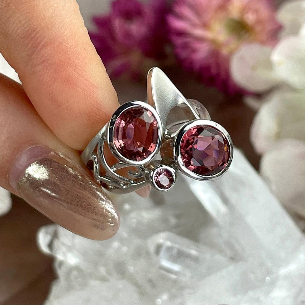 Modern Pink Tourmaline Ring