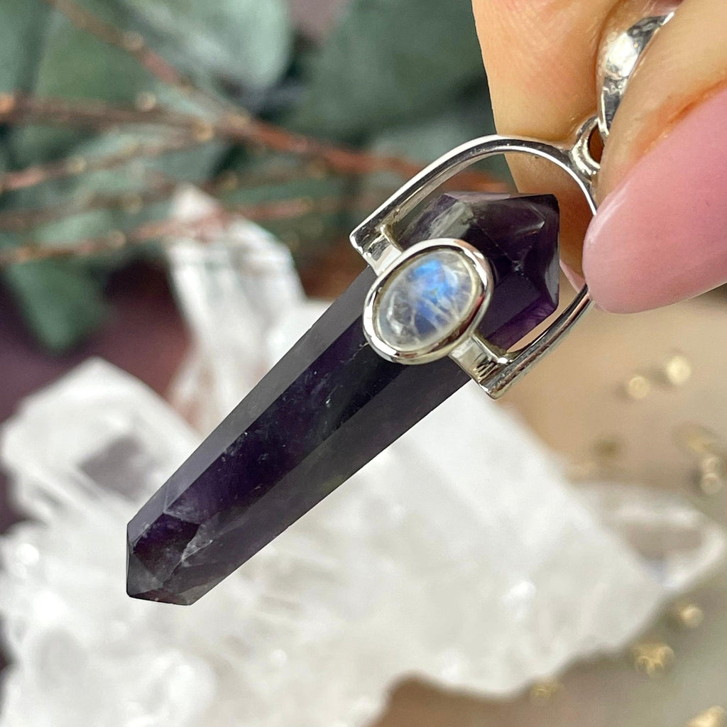 Purple And Green Stone Pendant