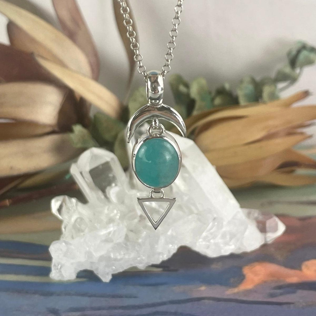 Amazonite Sterling Silver Pendant