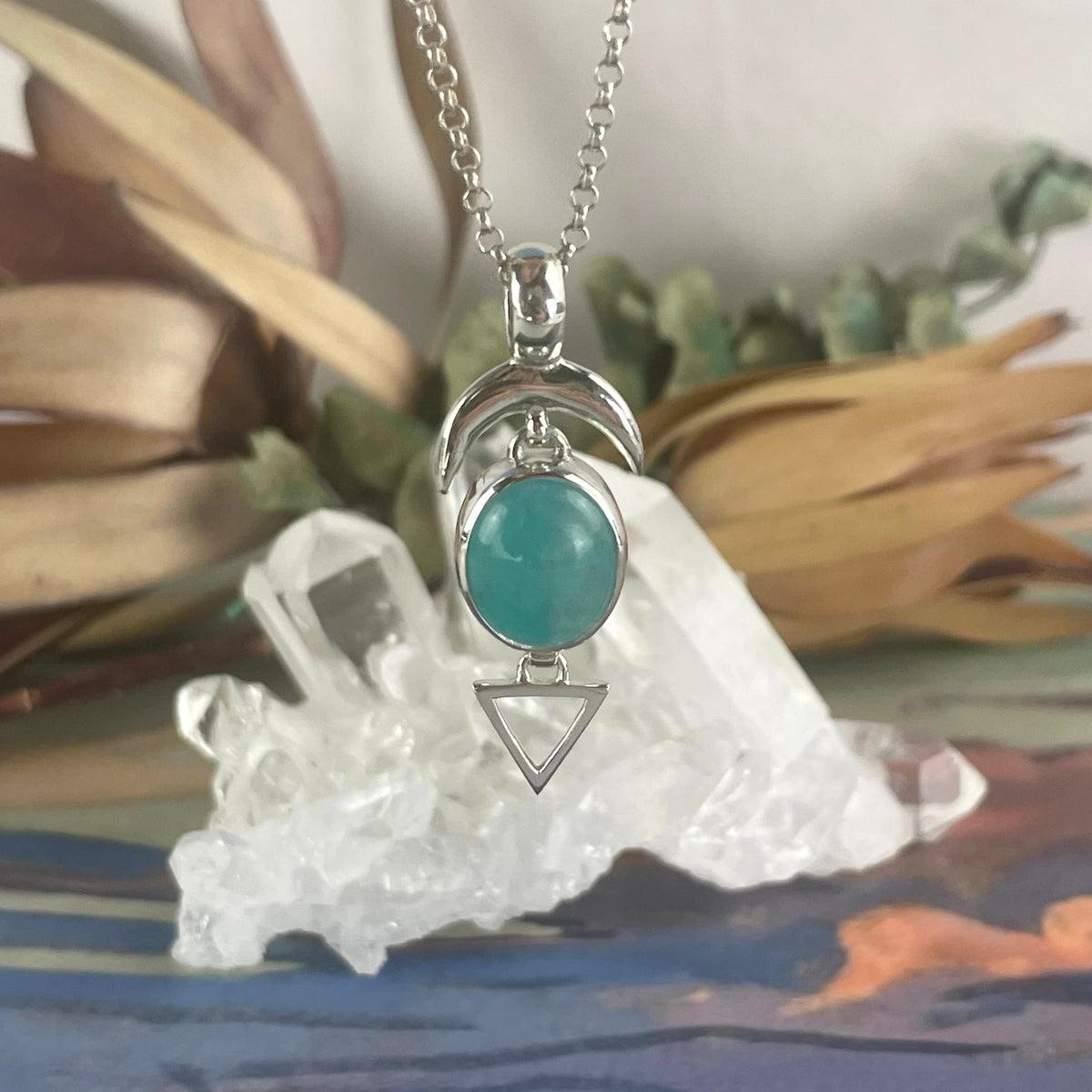Amazonite Sterling Silver Pendant
