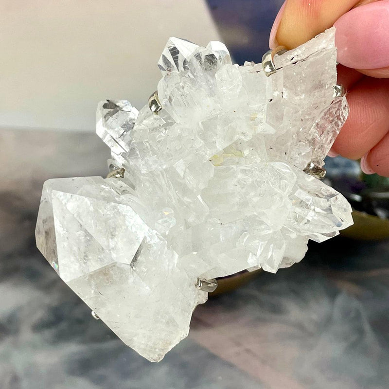 Clear Quartz Crystal Cluster Jewellery