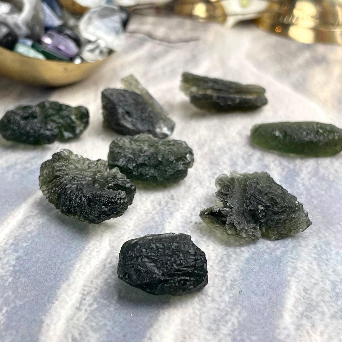 Certified Moldavite Pieces
