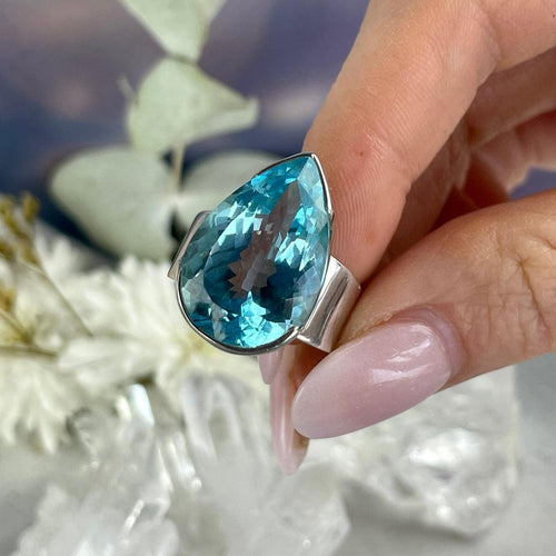 Blue Topaz Cocktail Ring