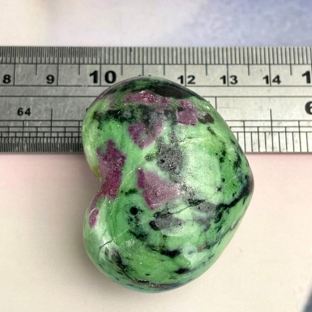 Ruby Zoisite Mixed Crystal Heart