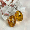 Large Baltic Amber Drop Earrings